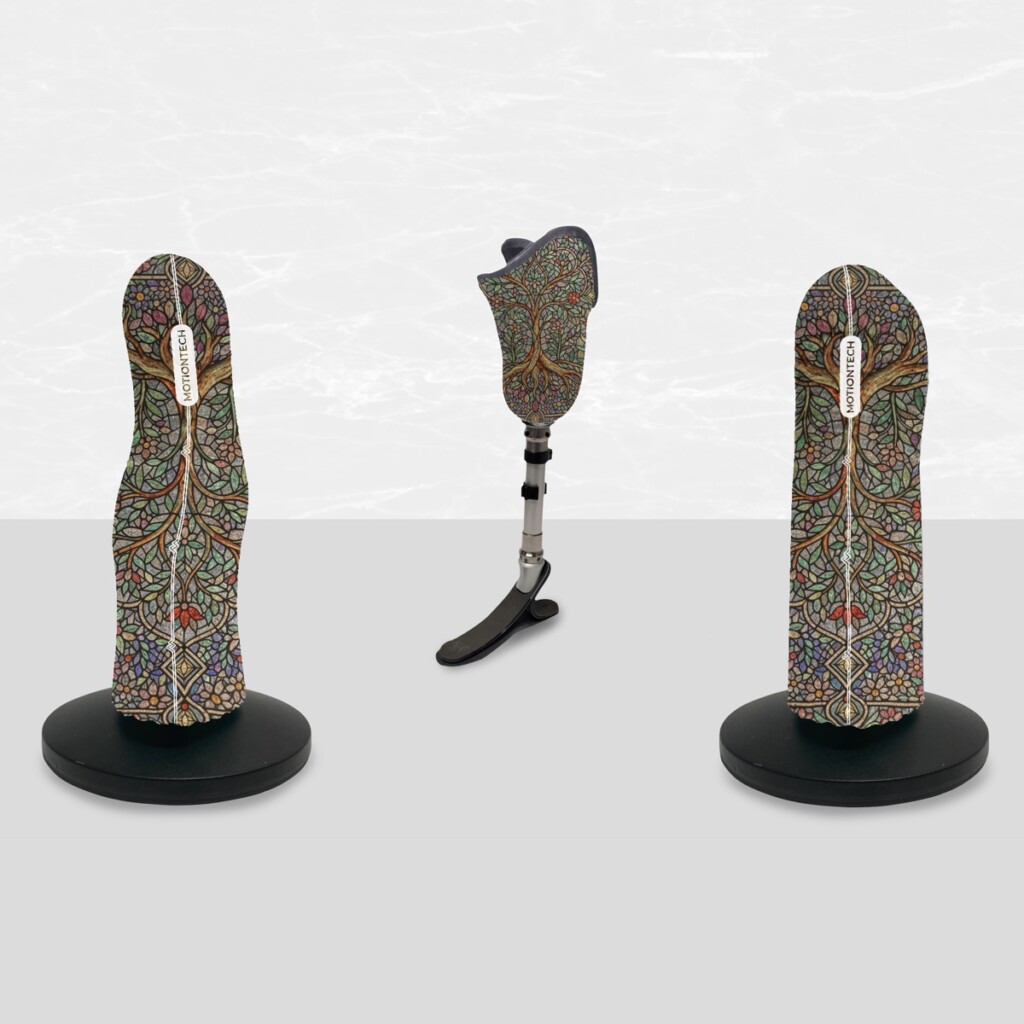 Stained glass auf einen Liner aufgebracht