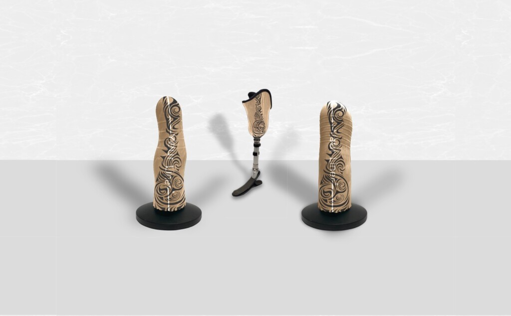Tribal Sleeve auf einen Liner aufgebracht